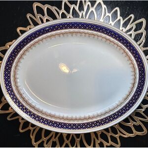 Grasmere‎ Keeling & Co Mappin & Webb Platter 12in Porcelain Oval Anitique